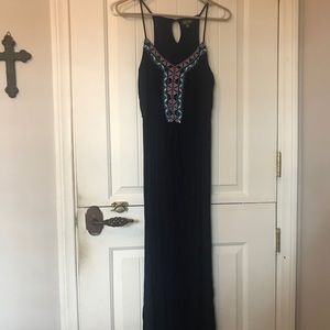 Navy maxi dress